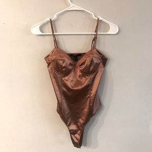 Forever 21 rose gold body suit